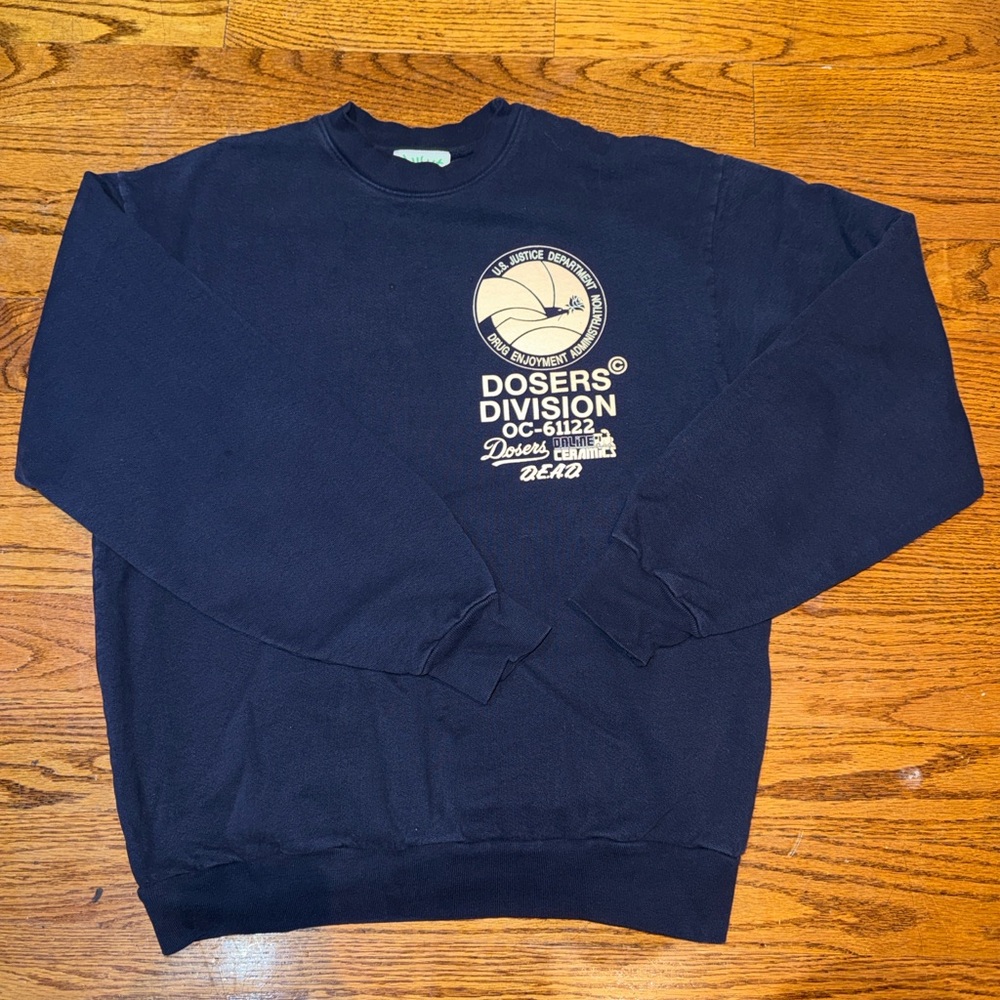 Online Ceramics Grateful Dead & Company Dosers Division Navy Crewneck Sweatshirt